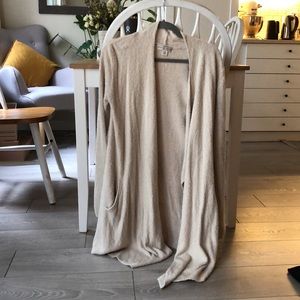 Barefoot Dreams cream cardigan